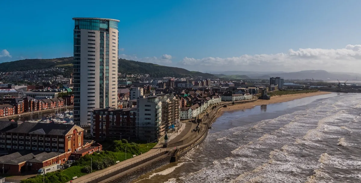 Houses in Swansea, South Wales