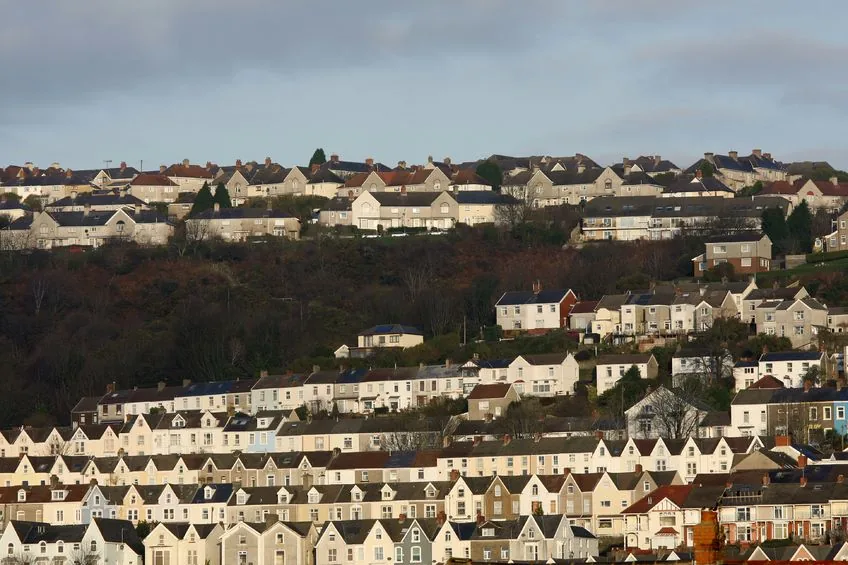 Houses in South Wales Valleys, South Wales